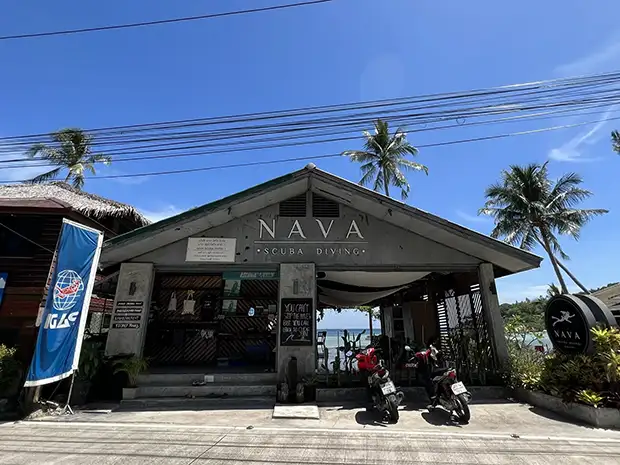 Front view of Nava Scuba Diving Dive Center